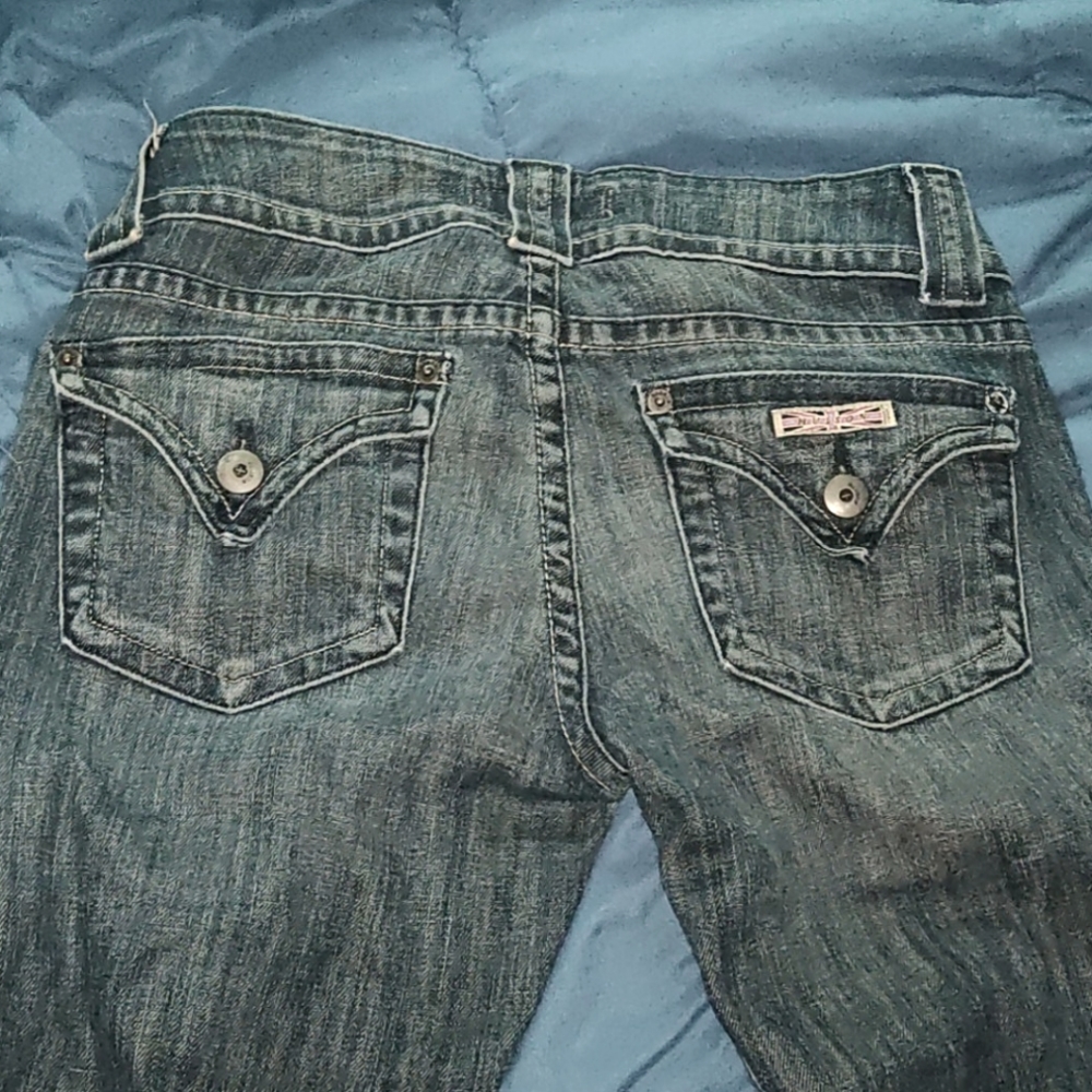 Two pairs of jeans.